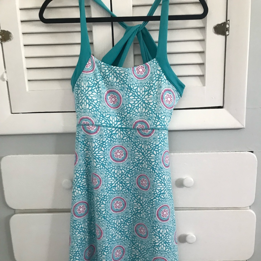 Sporty Geometric Print Dress